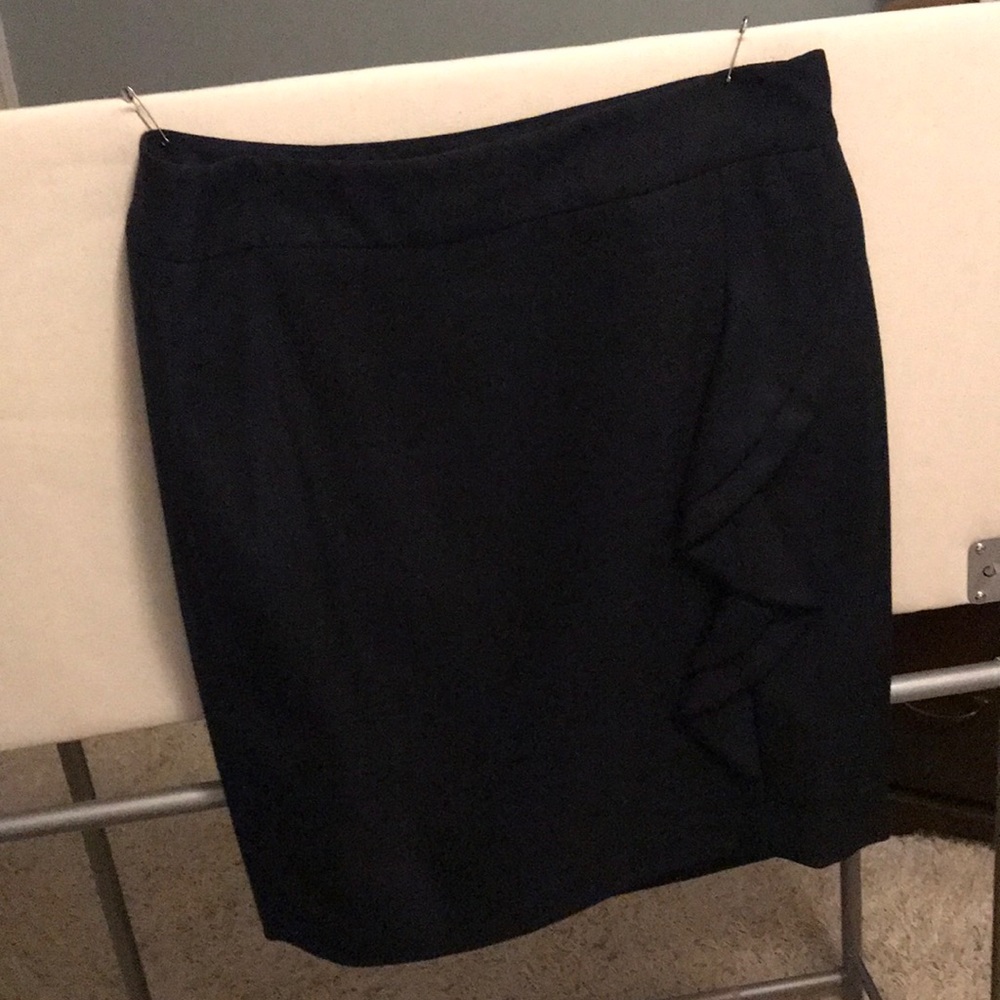 Navy suit skirt